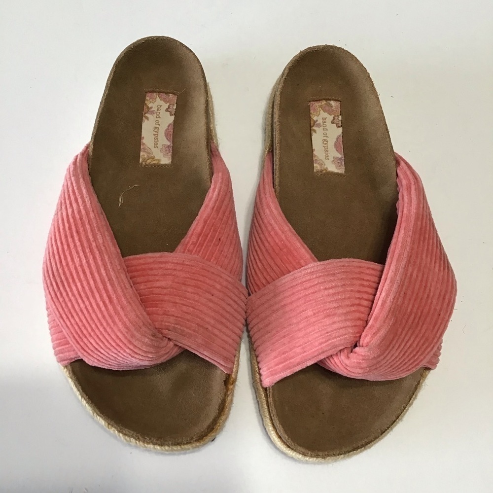 Band of gypsies sandals for drill size 6 coral summer festival beach Spring
